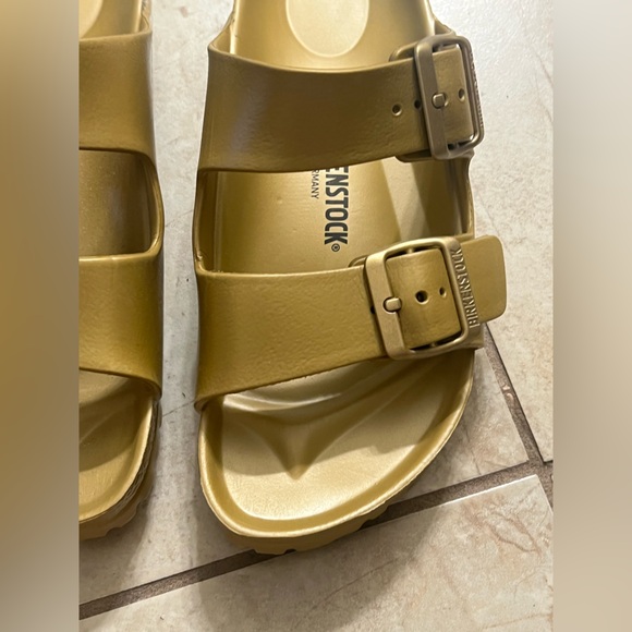 Gold Birkenstock Sandals - Picture 3 of 7
